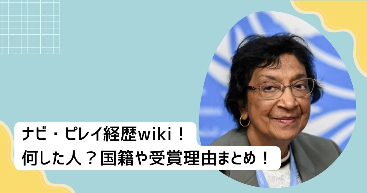 ナビ・ピレイ経歴wiki！何した人？国籍や受賞理由まとめ！